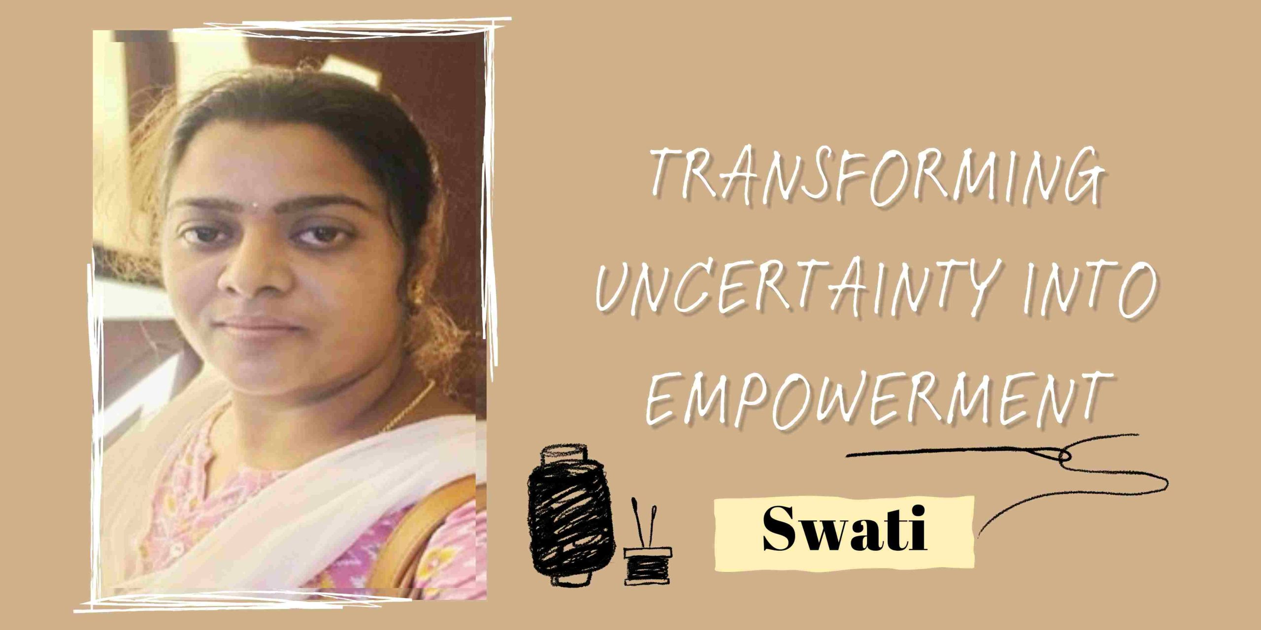 Ms. Swati, Literacy India Hyderabad Tailoring program artisan.